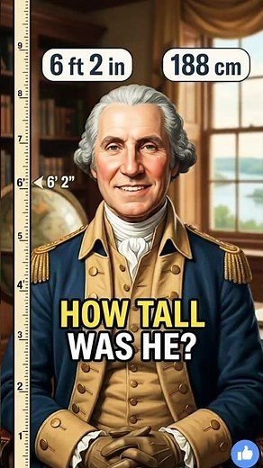 America’s First President Had an Impressive Height – How tall was George Washington? #history