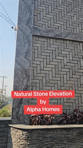 Natural Stone Elevation by Alpha Homes