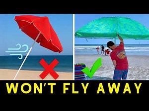 How to Install a Beach Umbrella So It Doesn't Fly Away!