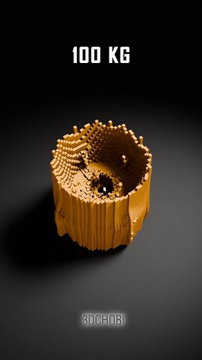 19K views · 2.7K reactions | Unique Structure made of 21000 Cubes Satisfying Demolition by 100 Kg Ball #satisfying #animation #blender #reels #virelreels #3dart | 3D Chobi | Facebook