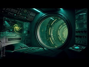 8 Hours No Ads | Sci-Fi Sleeping Pod Ambience – Deep Space White Noise for Sleep & Relaxation