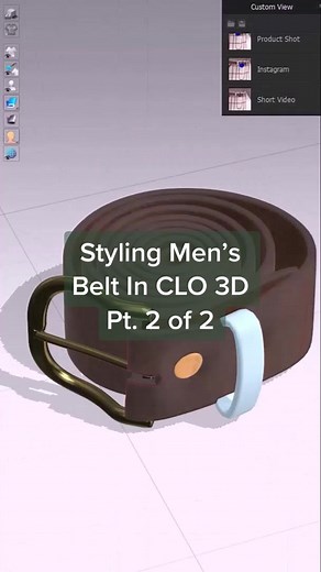 Styling Men’s Belt In CLO 3D