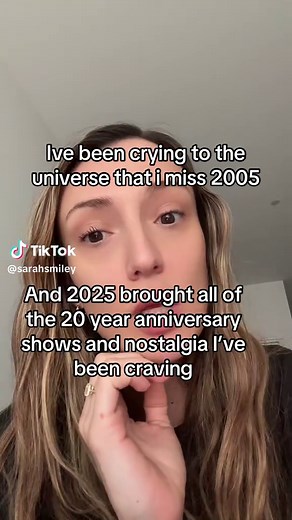 Forever reminiscing on 2005 - 2008 😅 the music, the skinny jeans, the incredible hair, picking out the song for my MySpace profile, 30 boy bands all coming out with the most TIMELESS banging music on the regular, $20 tickets, begging my mom to go to hot topic, stalking Audrey Kitching, Hello kitty Skelanimals, warped tour actually touring, and simpler times. The universe has been good to me this year. It’s getting closer 🫶🏽 #scenekid #emomusic #warpedtour2005