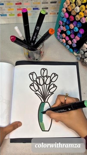 relaxing Asmr Coloring tutorial | colour with me