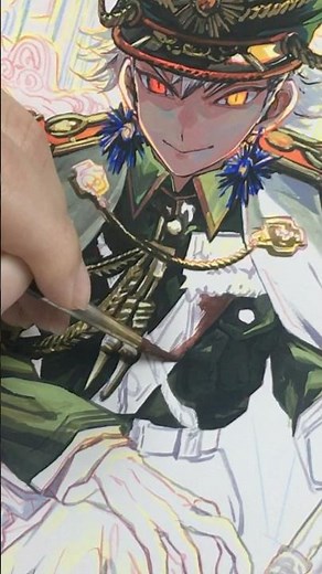 【アナログ】イラストメイキング#art #illustration #drawing #イラスト #アナログイラスト #アクリル絵の具 #イラストメイキング #アナログ