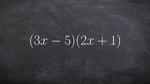 Easiest way to multiply two binomials using FOIL - math tutorial