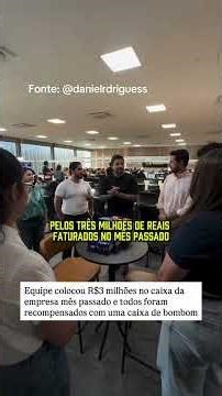 His team made 3 million in a month and won a box of chocolates, this was their reaction.