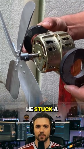 This man managed to make a fan without electricity, is this real? #trending #short #viral #diy