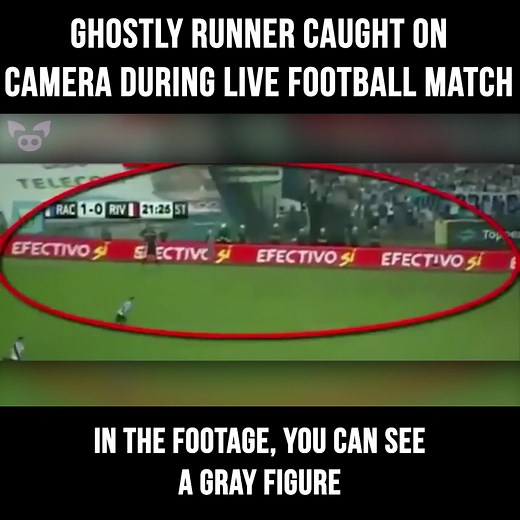 Ghostly Runner Caught on Camera During Live Football Match