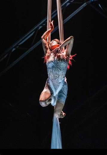 Emotional one🤍 #aerialsilks . . #performance #circus #aerial #aerialist #newchallenge #white