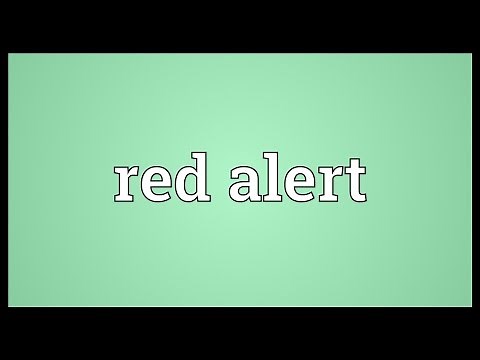 Red alert Meaning