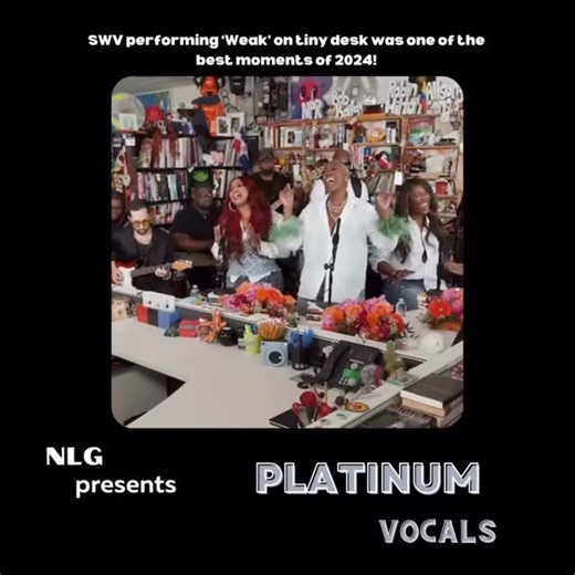 Platinum Vocals Inc on Instagram: "SWV singing “Weak” on Tiny desk was one of the greatest moments of 2024 😍🔥 Song: Weak @officialswv 🎙️"