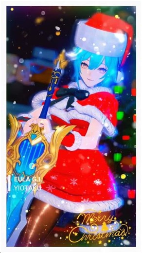 Eula Genshin Impact Merry Christmas 🤗 #eula #genshinimpact
