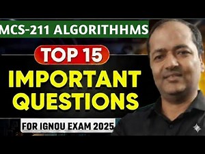 MCS-211 Important Questions Revision #mcs211 #ignoubca #ignou