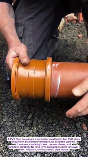 How to Install a PVC Pipe Coupling | Easy Underground Drainage Repair Tutorial”