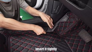 Custom Fit Floor Mats for Ford Mustang 2010-2014 | Premium Anti Slip Leather Auto Mat Set, All Weather Full Coverage, Heavy Duty, Stain Resistant, Vehicle Specific Liners(Black)