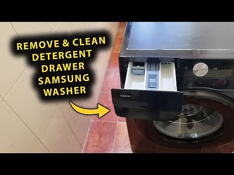 How To Remove & Clean Detergent Drawer (Dispenser) - Samsung Front Load Washing Machine!