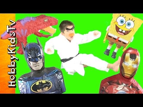 HobbyKarate Surprise Toy Piñata EGGS Featuring Batman and TMNT