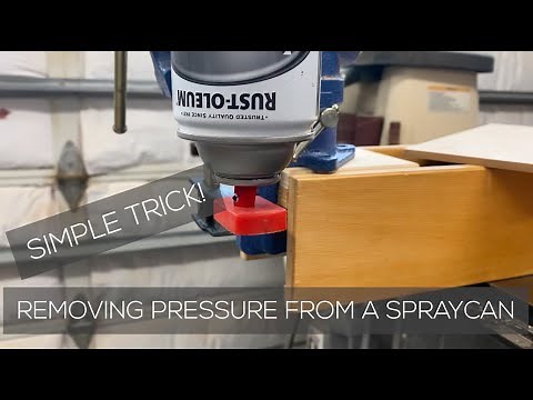 How I Easily Remove PRESSURE and Paint from Any Spray Can