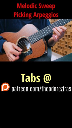 Melodic Sweep Picking Arpeggios on acoustic Guitar