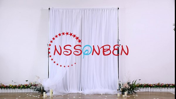 20ft×10ft Ivory Tulle Backdrop Curtain with Lights, 2 Layer Wrinkle Free Photo Tulle Backdrop Drapes for Bridal Shower Baby Shower Wedding Photography Backgrounds