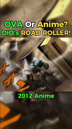 OVA VS Anime: DIO's ROAD ROLLER! | #jojo #dio