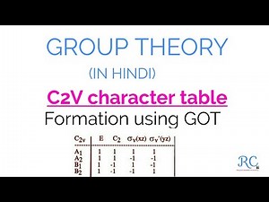 C2V Character Table Formation Using GOT