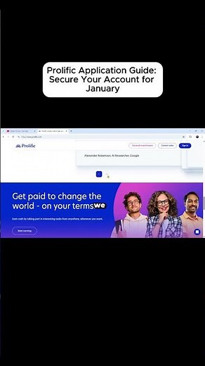 Prolific Application Guide: Secure Your Account for January