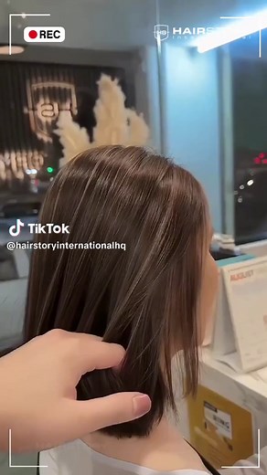 Short Hair with a French twist brown highlight 😍🤎 Easy managed hair colour that students and working professionals can both try, and its not at all ostentatious. 🥰 Jacky | Air Itam #hairstorypenang #penangmalaysia #whichsaloninpenangbetter #hairstorykl #shorthair