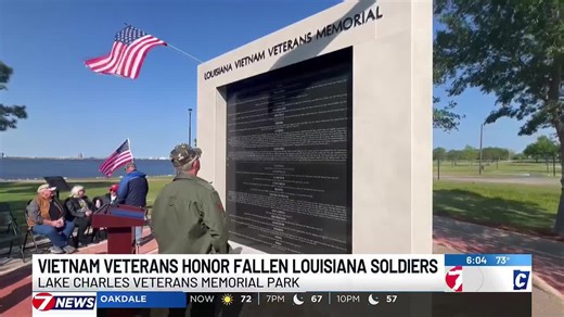First solemn tribute honors fallen Vietnam soldiers at Louisiana Vietnam Veterans Memorial Wall