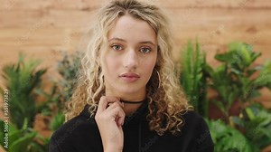 Face of woman, creative worker and startup office employee at eco friendly marketing, advertising and design company. Young businesswoman, internship portrait and cool girl working in Australia