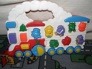 Vintage Chicco Animal Train "Electronic" Learning animal sounds.