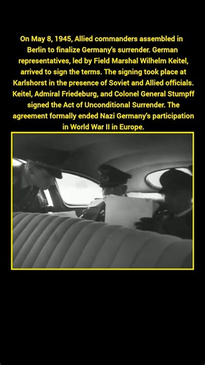 Germany Surrenders | The End of WW2 in Europe #shorts