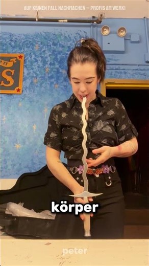 The incredible art of sword swallowing ⚔️