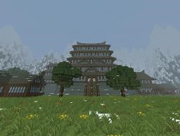 Japanese Town [ CUSTOM TERRAIN ] [ DOWNLOAD ] Minecraft Map