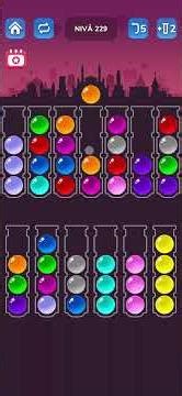 Ball sort pyzzke level 229 #ballsortpuzzle