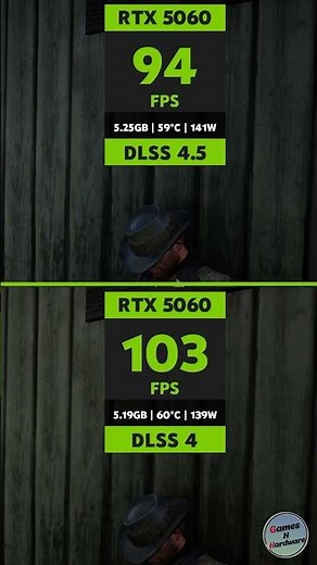 DLSS 4.5 vs 4 😱 RDR2 RTX 5060