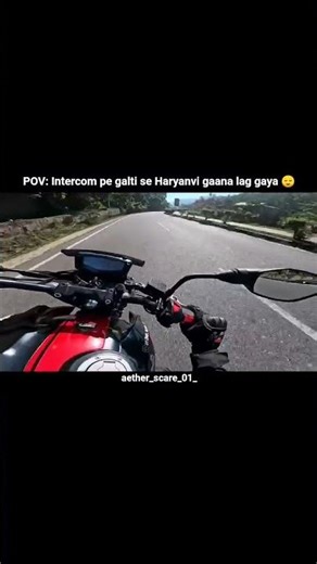 POV: Intercom pe galti se Haryanvi gaana lag gaya 😌🏍️ #shorts #trending #viral