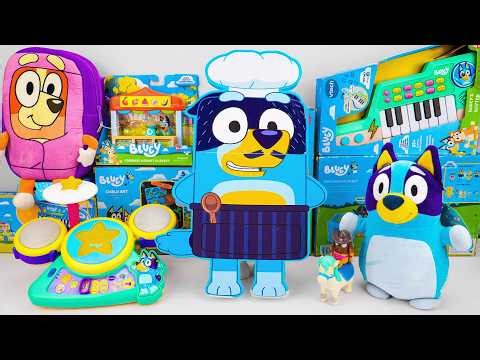 Bluey Toy Collection Unboxing Review | Chef Bandit Mystery Box & Bluey Hooray Drum Set