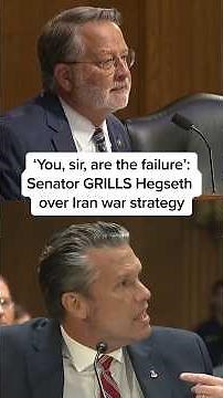 'You, sir, are the failure': Senator GRILLS Hegseth over Iran war strategy