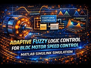 Adaptive Fuzzy Logic Control for BLDC Motor Speed Control | MATLAB Simulink Simulation