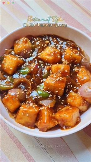 Restaurant Style Chilli Paneer Gravy Recipe #shortsfeed #shorts