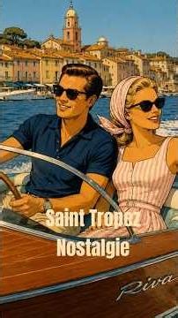 Saint-Tropez 1965 ☀️ Vintage Riviera Romance #SaintTropez #FrenchRiviera #shorts