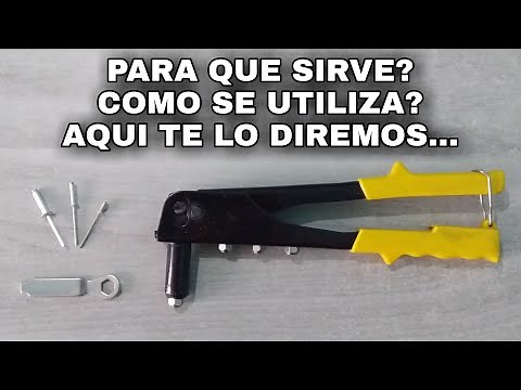 COMO USAR REMACHADORA MANUAL