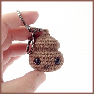 Poop Keychain Crochet Pattern, Cute Crochet Poo Amigurumi Pdf Tutorial - Etsy