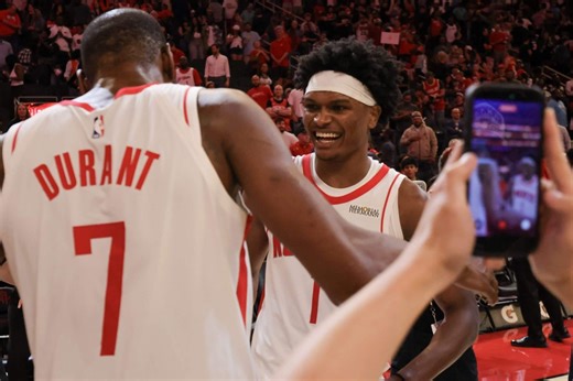 Kevin Durant set the tone, but Rockets’ future made altering plays in win vs. Heat