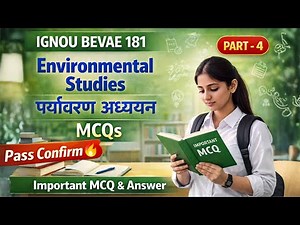 bevae 181 important questions | BEVAE 181 mcq questions | environmental studies पर्यावरण अध्ययन |
