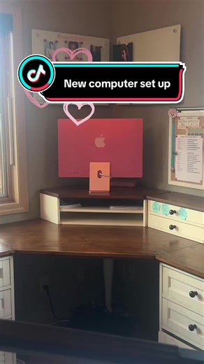 My computer crashed last week and here is the new set up. I may have gone overboard with the pink. #imac #pink #nytimesbestseller #authorlife #amwriting