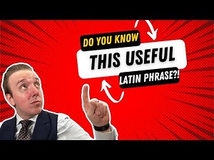 Do you know this really useful Latin phrase? (Locutiones Utiles: Intermediate)