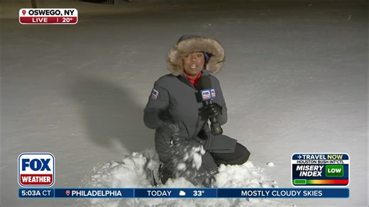 WINTER STORM HQ: It's been a week of lake-effect snow in central New York, with cities like Oswego and Fair Haven, New York getting more than a foot in a few hours on Friday. FOX Weather Correspondent Brandy Campbell reports from Oswego as the lake-effect snow tapers off today. | FOX Weather